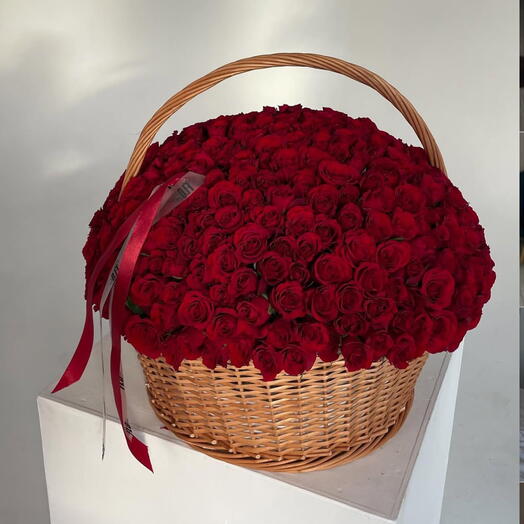 301 Роза большая корзина