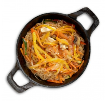 Рисовая лапша с овощами