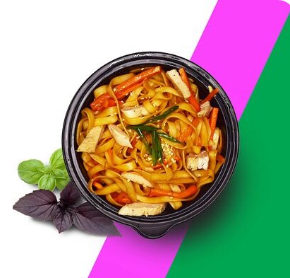 Wok с курочкой и овощами