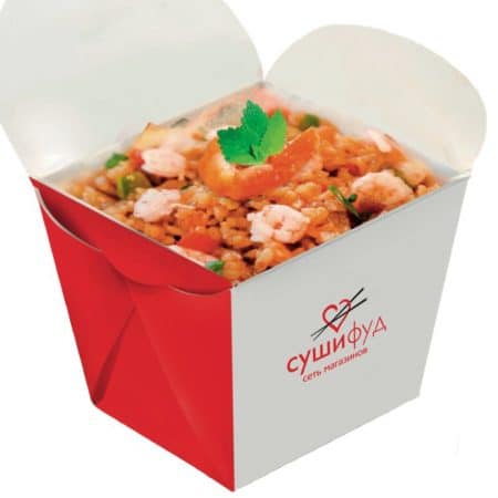 Рис Wok с морепродуктами