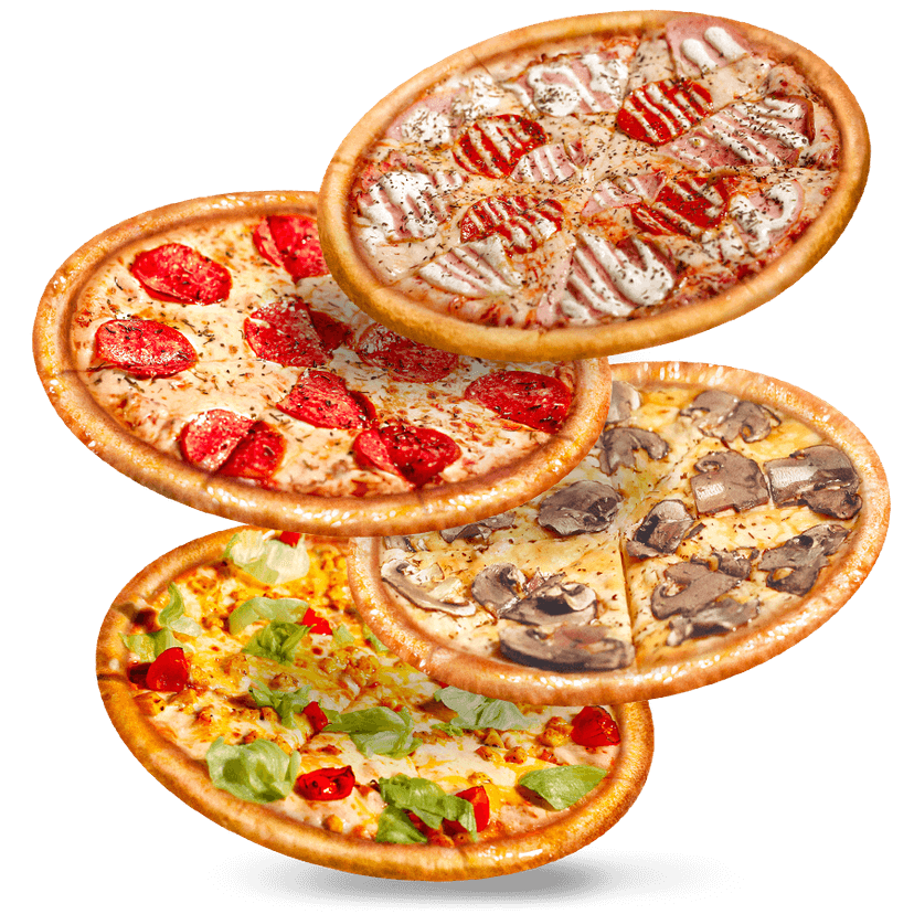 Четыре пиццы 30 см