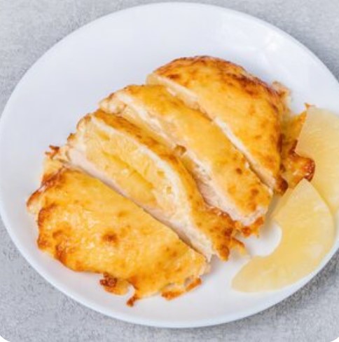 Курица запеченная с ананасом