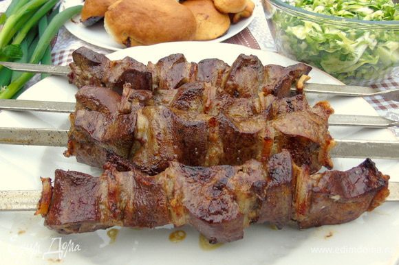 Печень с курдюком