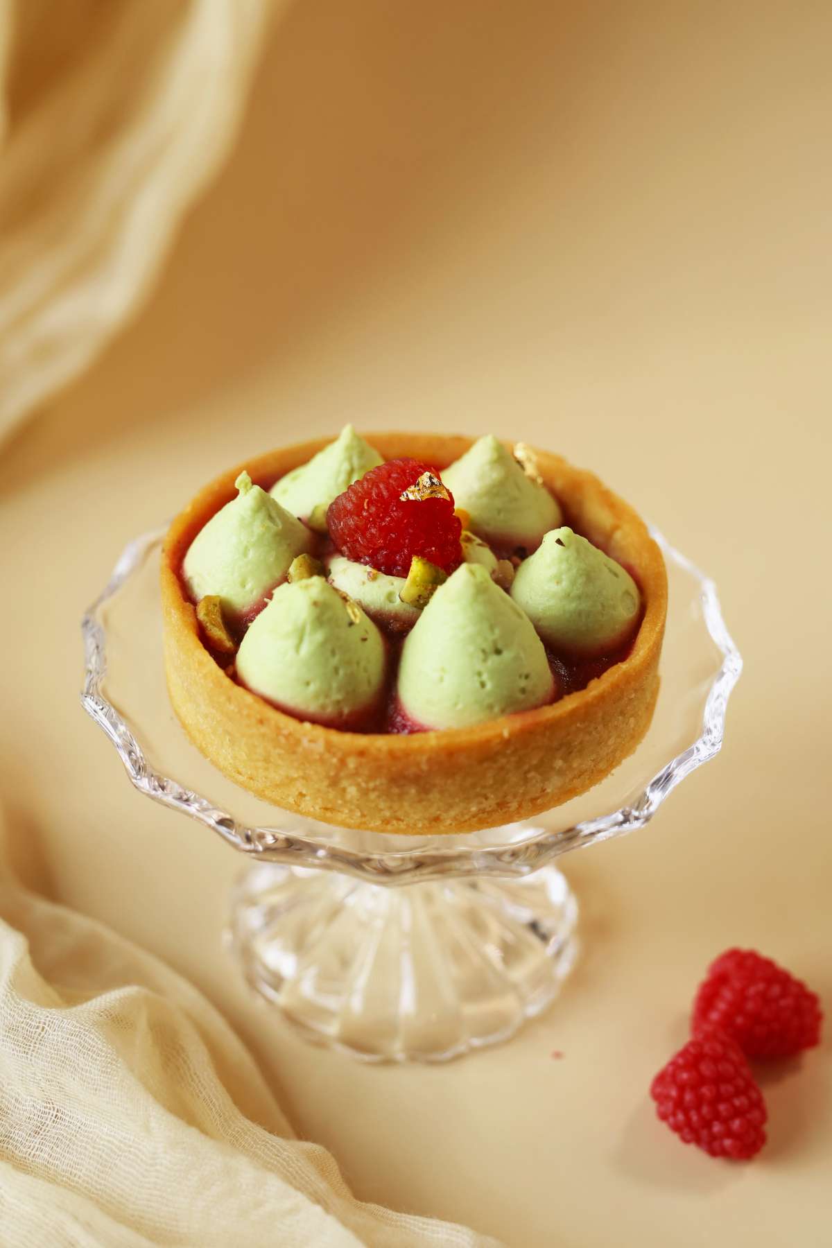 Тарталетка Фисташка-малина