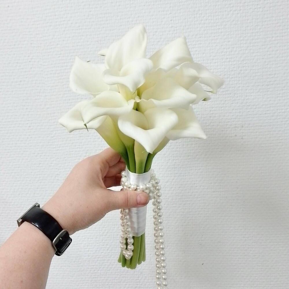 Свадебный букет «Жемчужина» из 11 калл