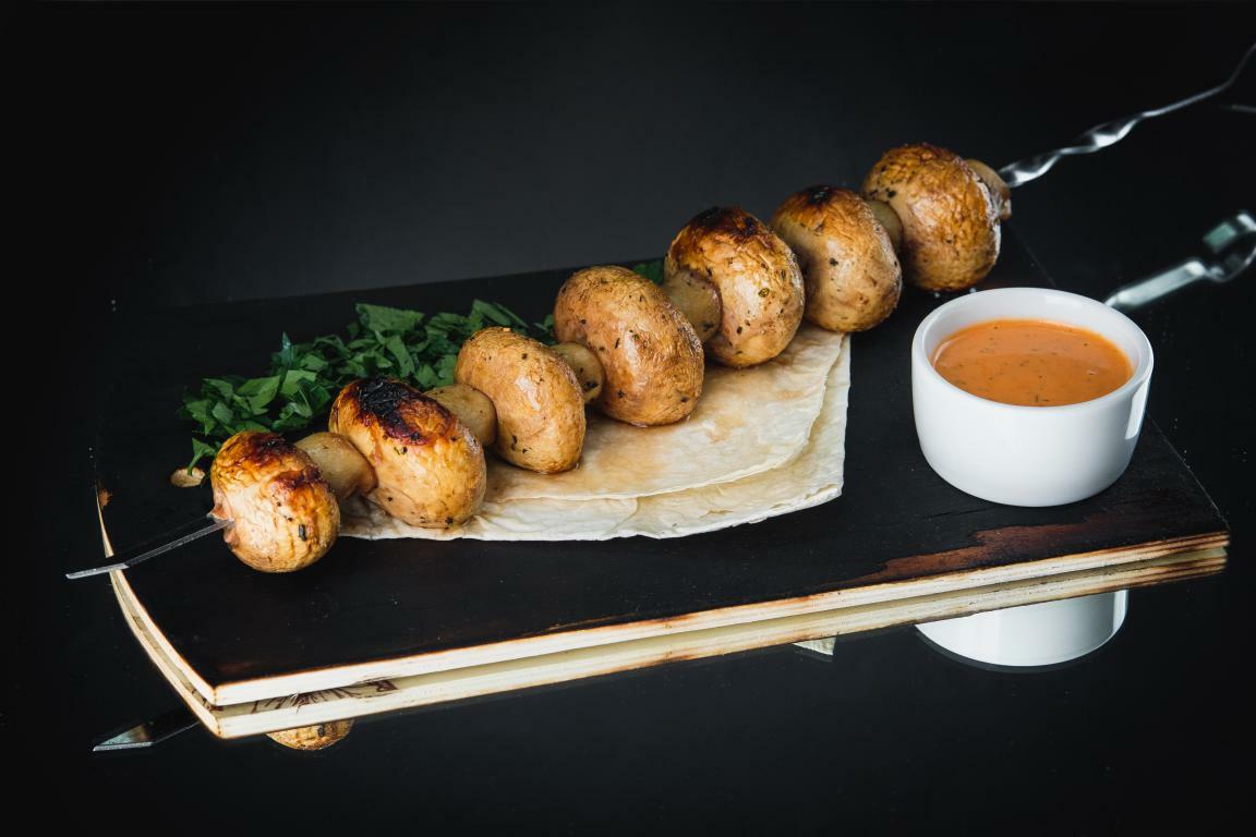 Шампиньоны гриль