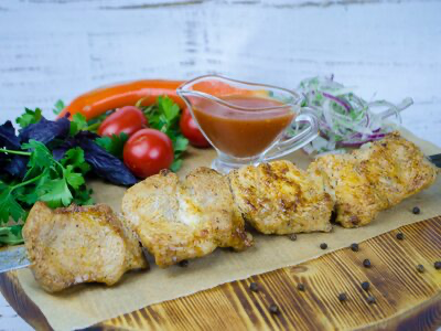 Шашлык из cвинoй шейки