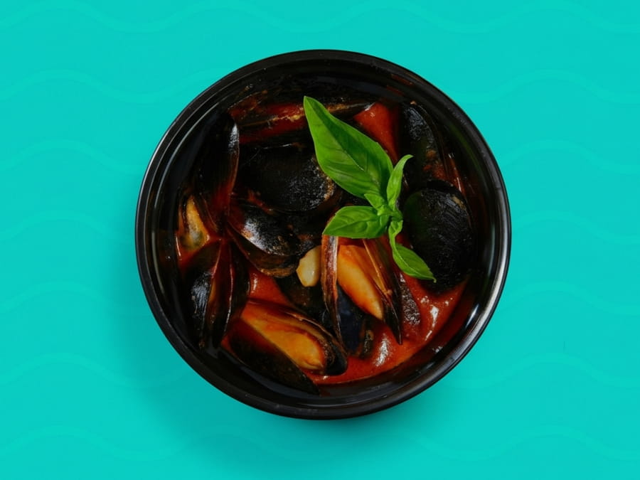 Мидии в соусе Том ям