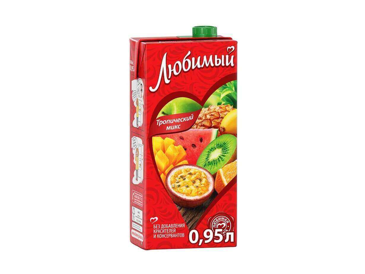 Сок Любимый Яблоко 1л
