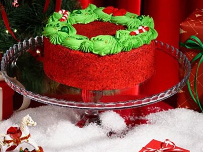 Торт Красный Бархат Новогодний