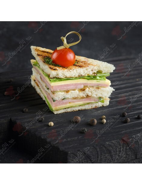 Мини Сэндвич С Ветчиной И Сыром 8 шт