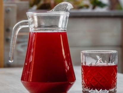 Морс клюквенно-ежевичный