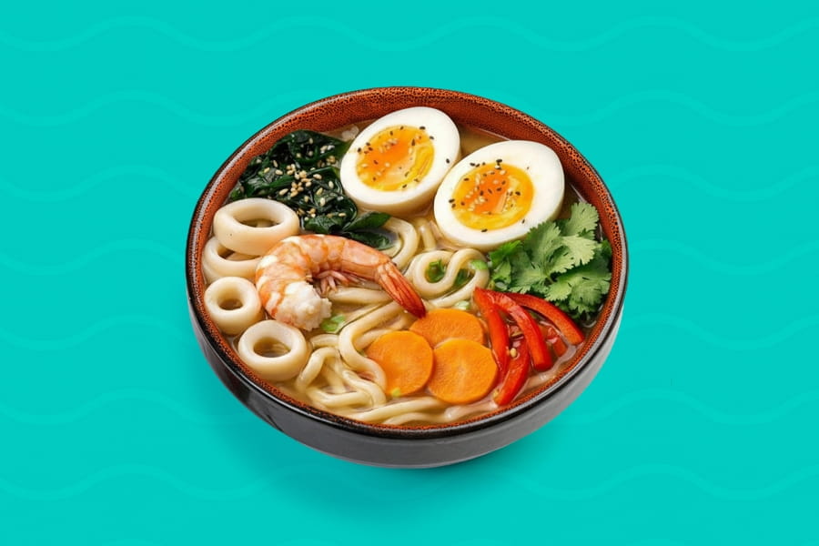 Рамен с морепродуктами