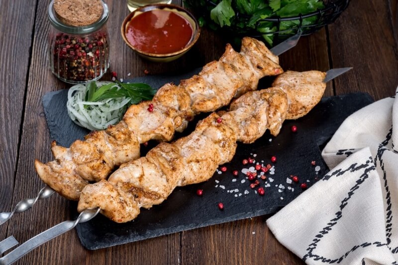 Шашлык из куриного филе