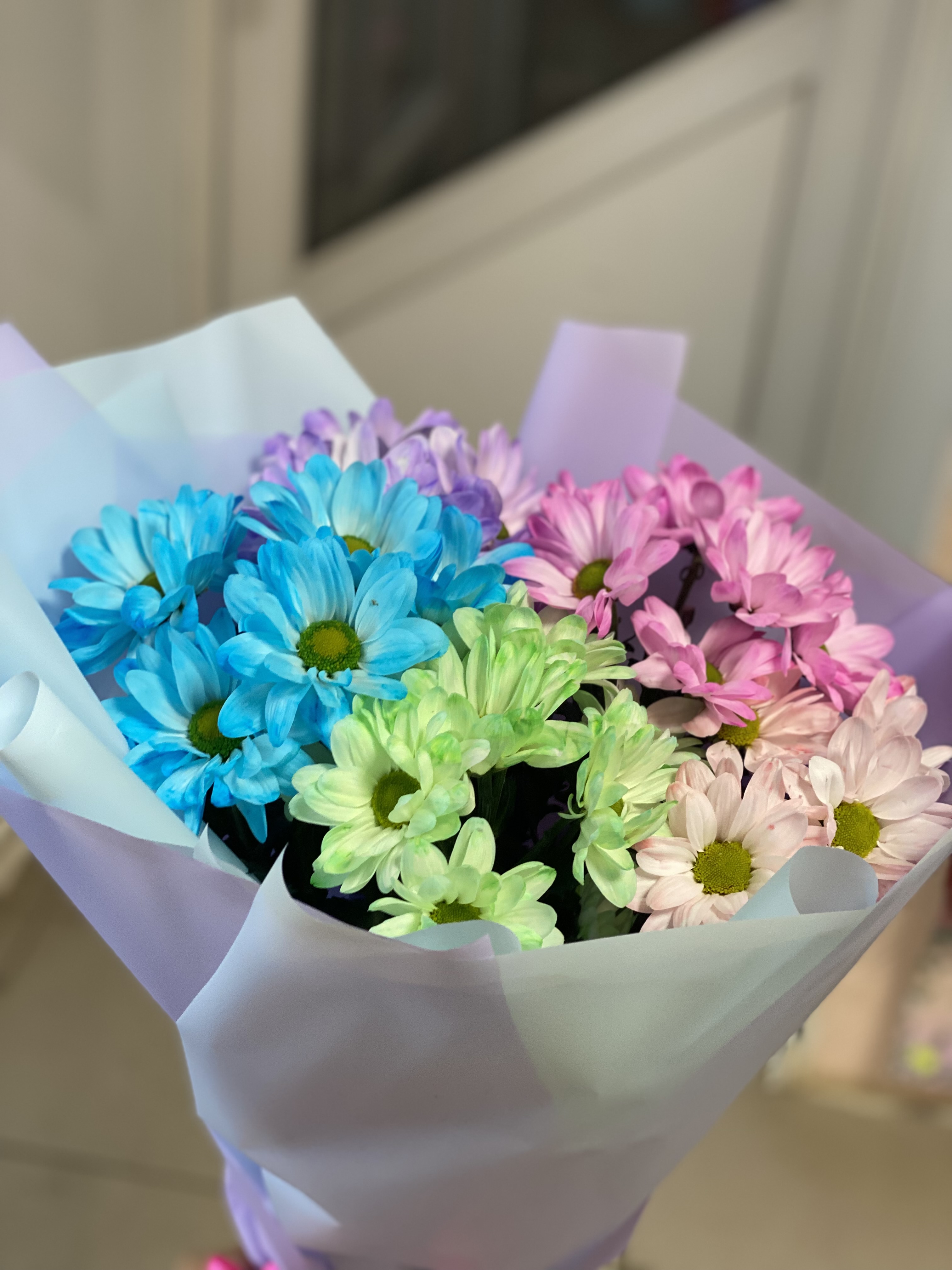  Букет из хризантем 