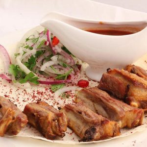 Шашлык из бараньи рёбрышек (семечки)