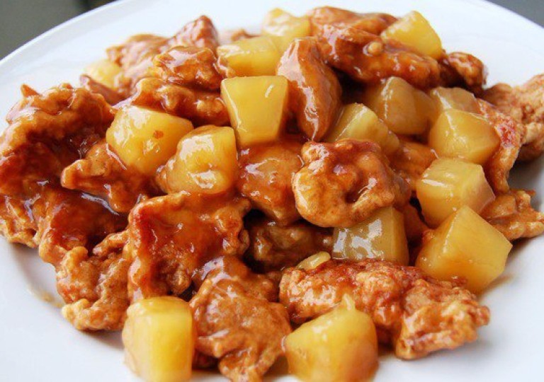 Свинина с ананасом