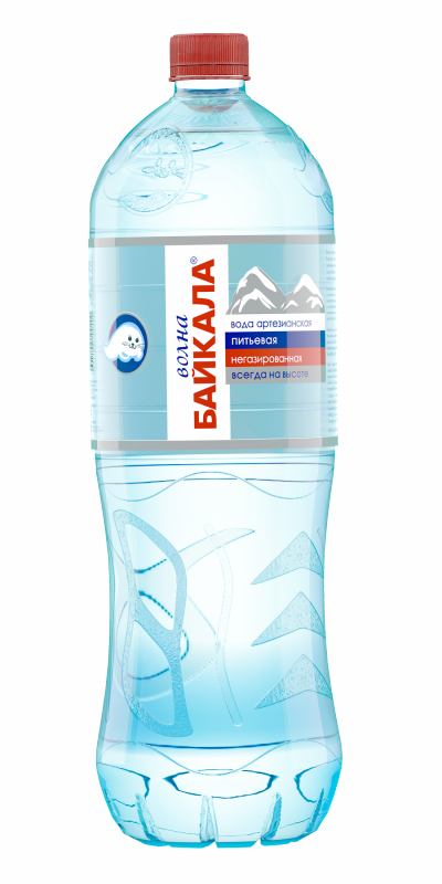 Питьевая вода Волна Байкала негаз. 1л.