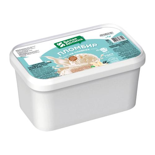 Мороженое Белая долина на сливках ванна 15% 900г
