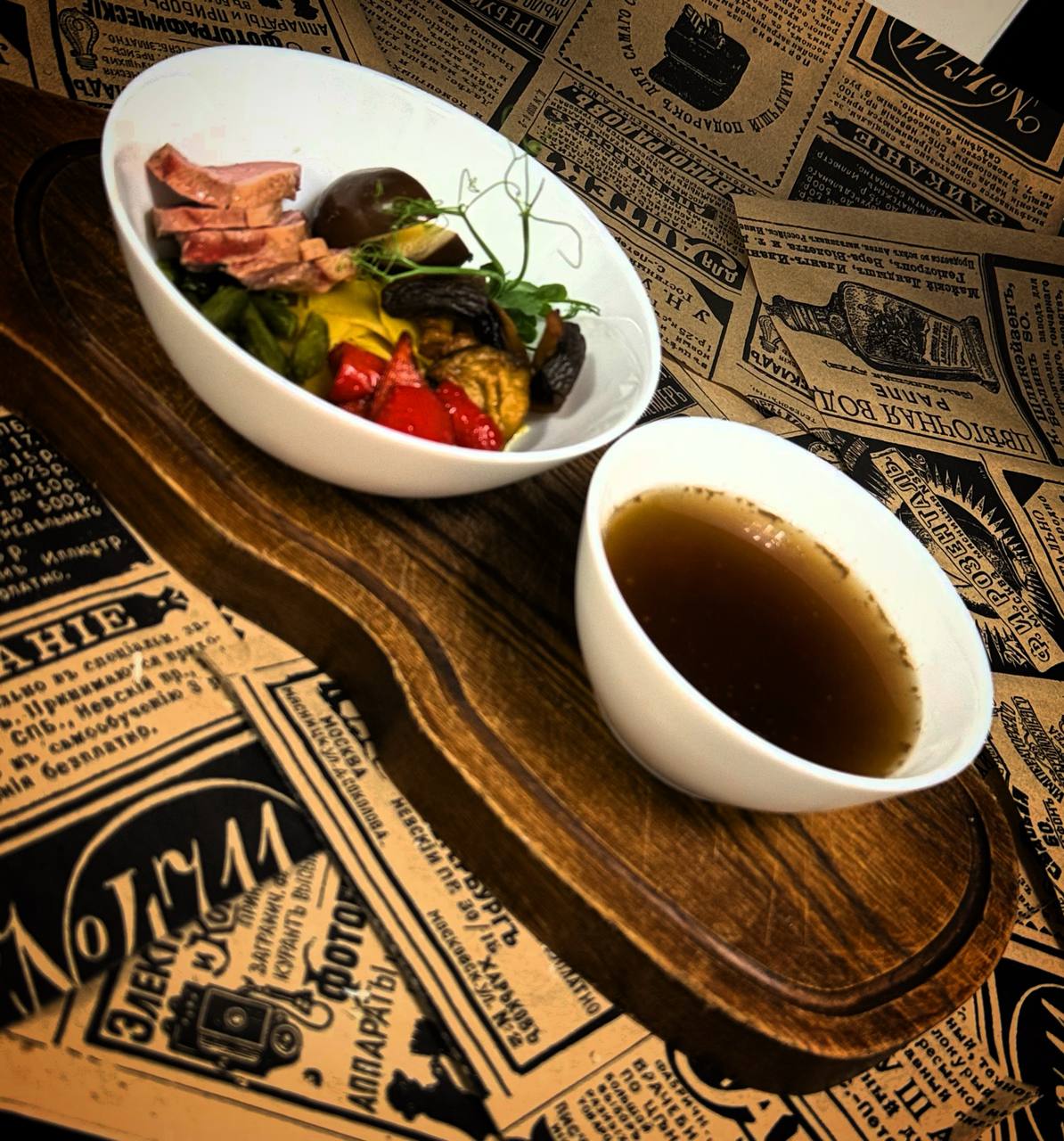 Шеф-суп с утиной грудкой