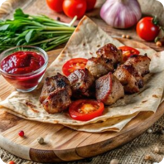 Шашлык из cвинoй шейки