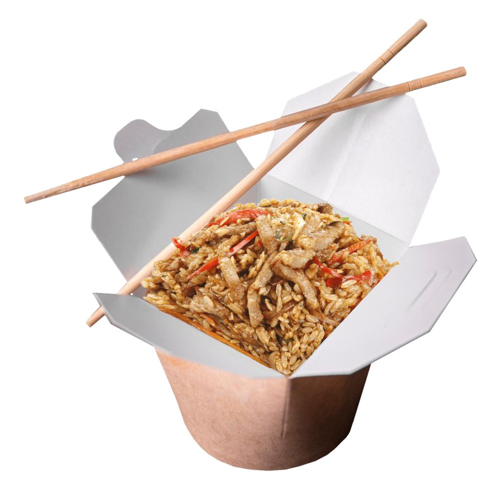WOK Свинина в соусе терияки с рисом и овощами