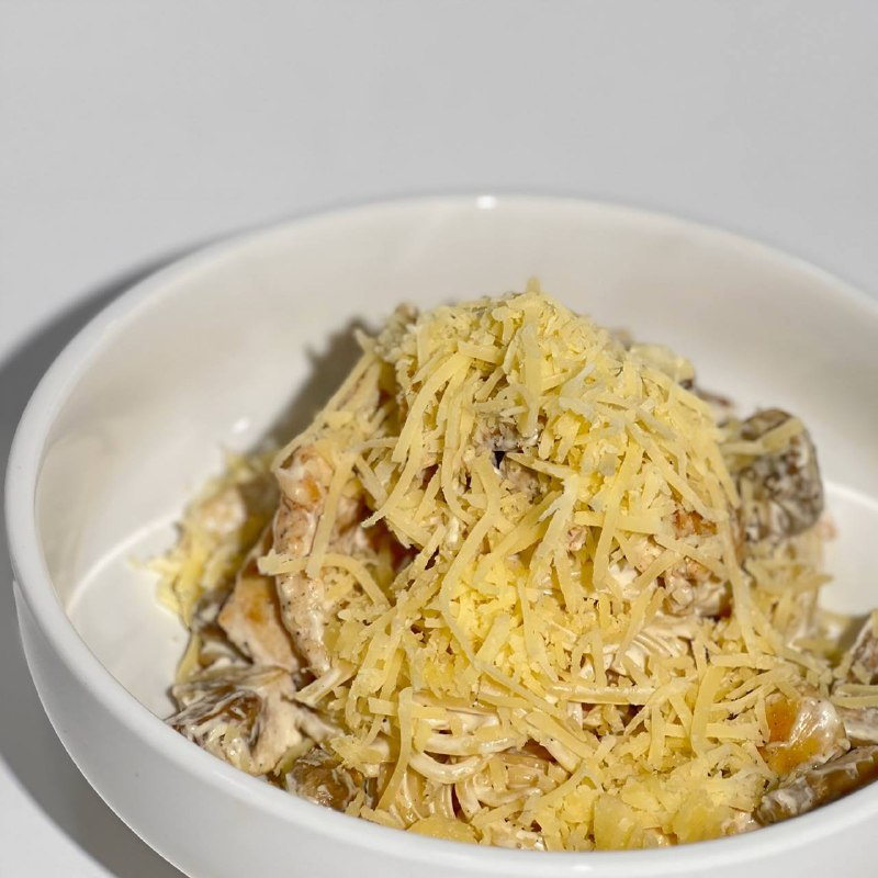 Паста с курочкой и грибами