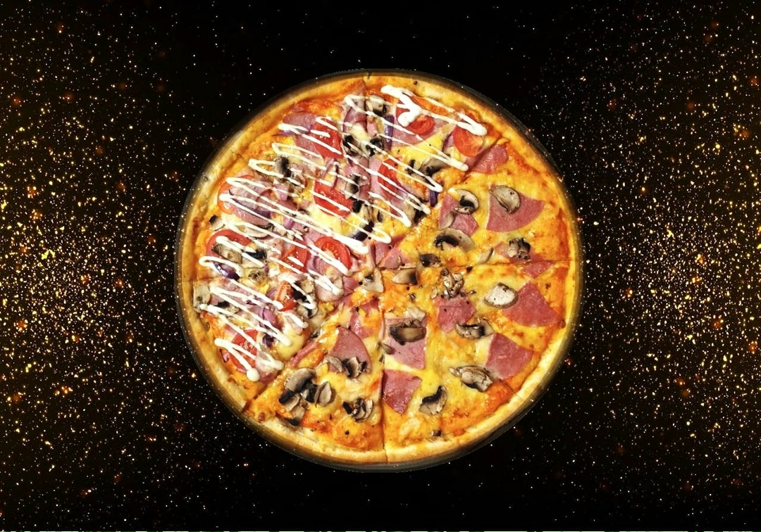 Пицца Карбонара/Грибная с ветчиной