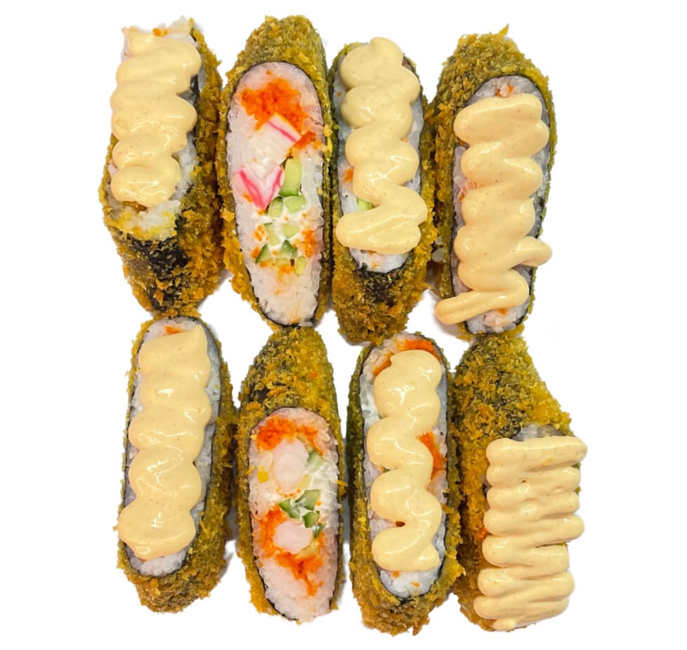 Конвертики с крабом и креветкой