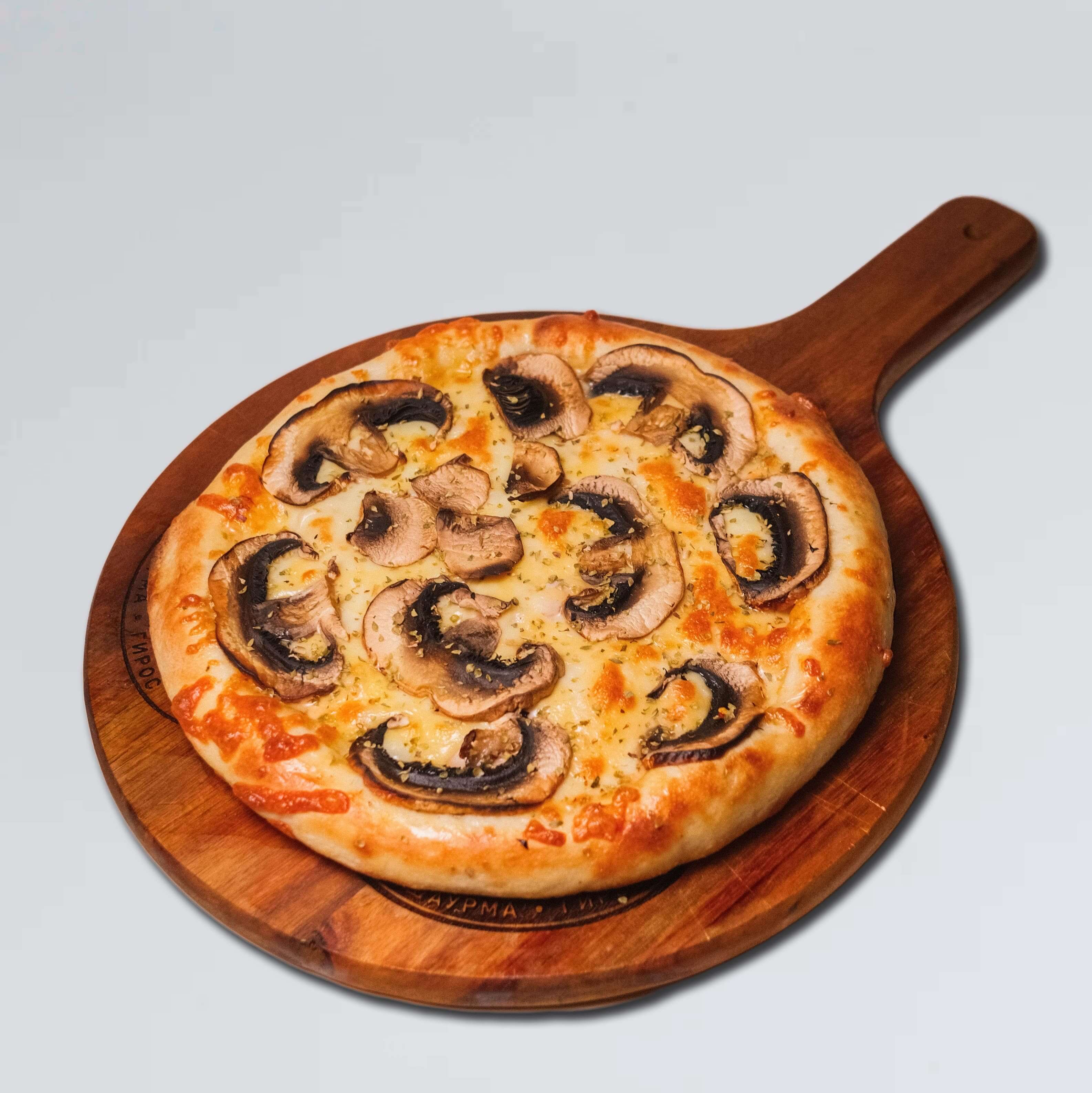 Пицца с цыпленком и грибами (24см)
