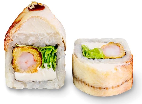 Ролл Дракон с креветкой