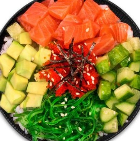 Поке с лососем