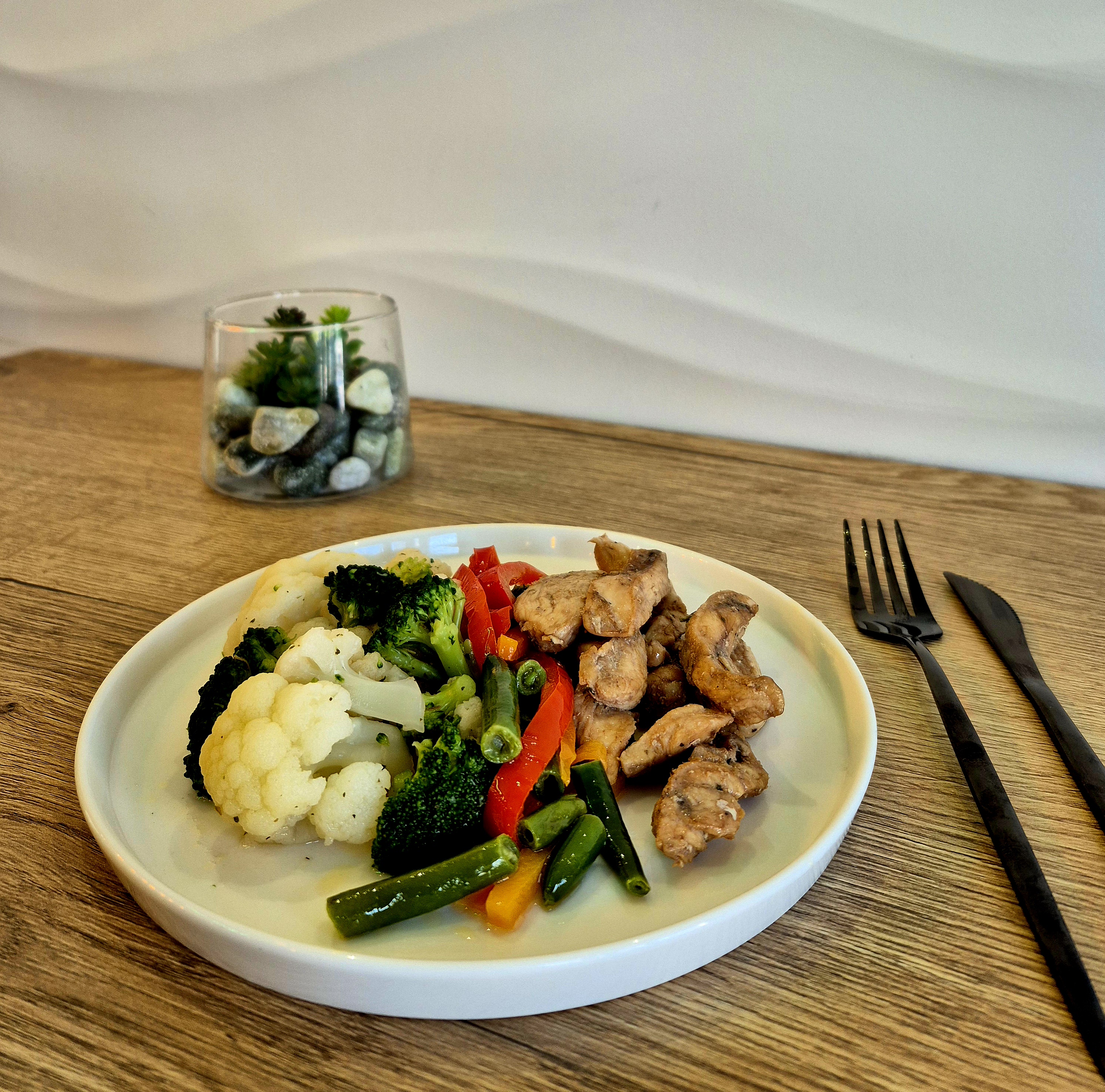 Овощи на пару с Филе Куриной Грудки