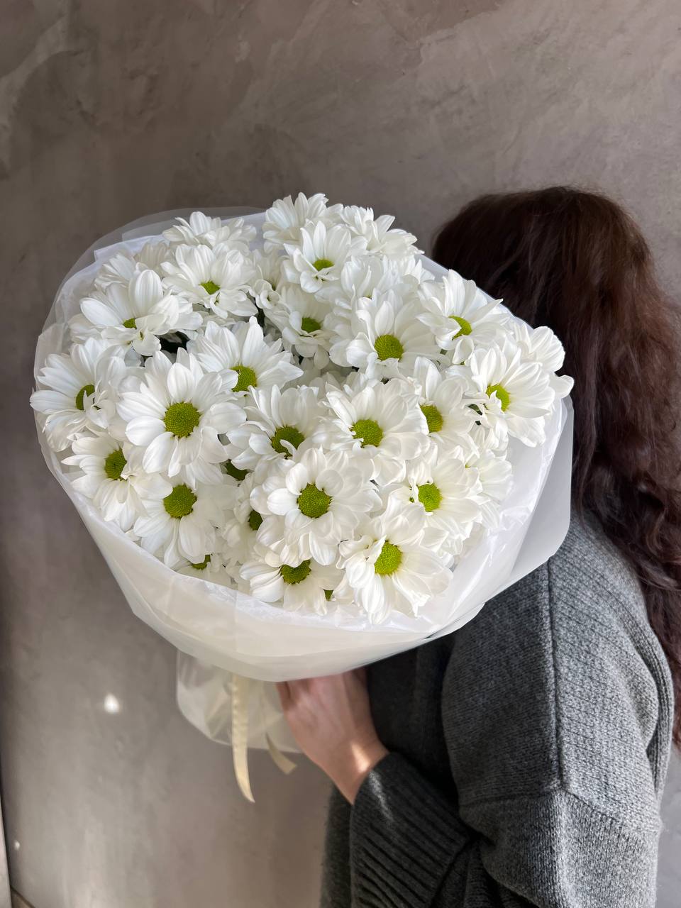 5 веточек стойких ромашковых хризантем