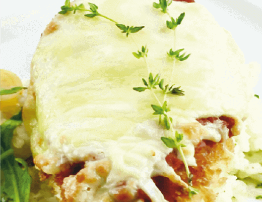 Куриная грудка под соусом пармеджано
