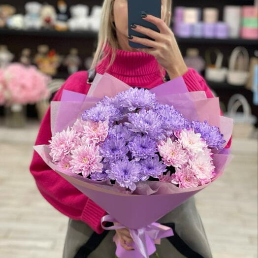 Букет из хризантем