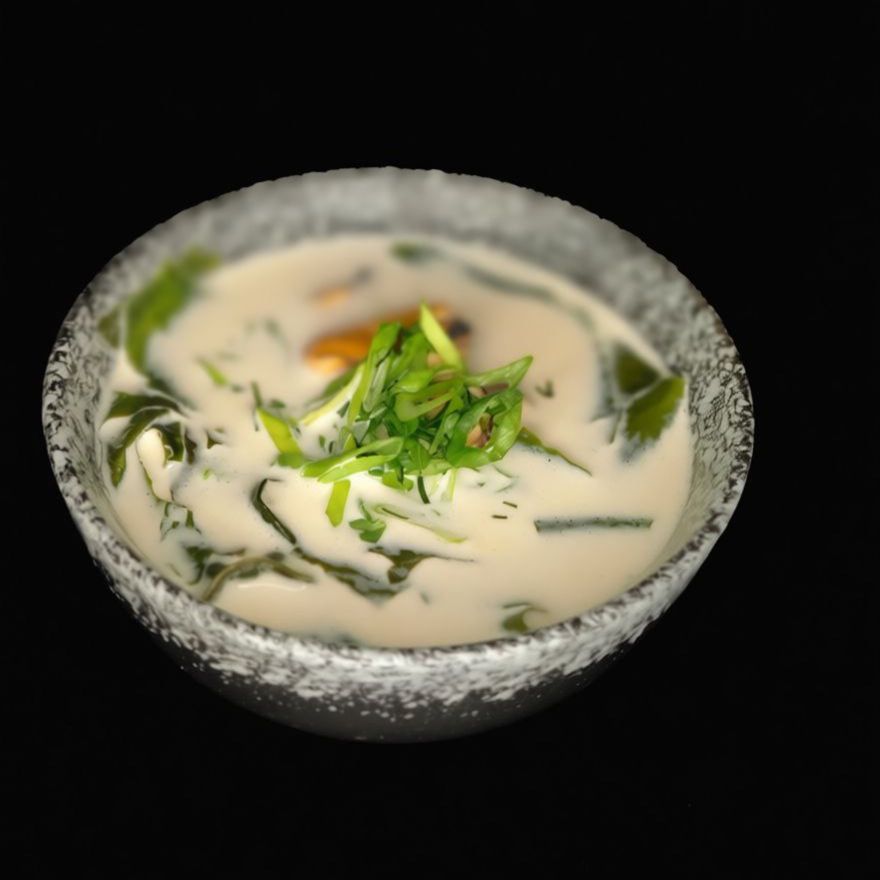 Суп сливочный с угрем