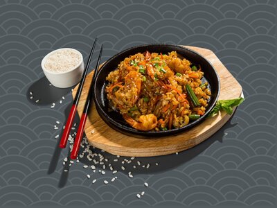 Жареный Рис с курицей