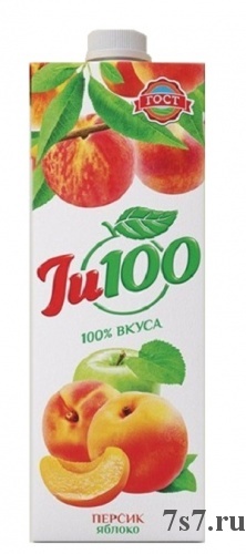 Нектар Ju100 персик-яблоко 1л