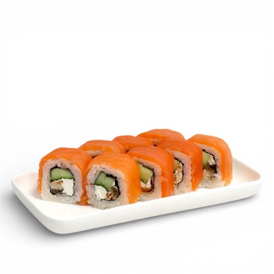 Филадельфия с лососем и угрем