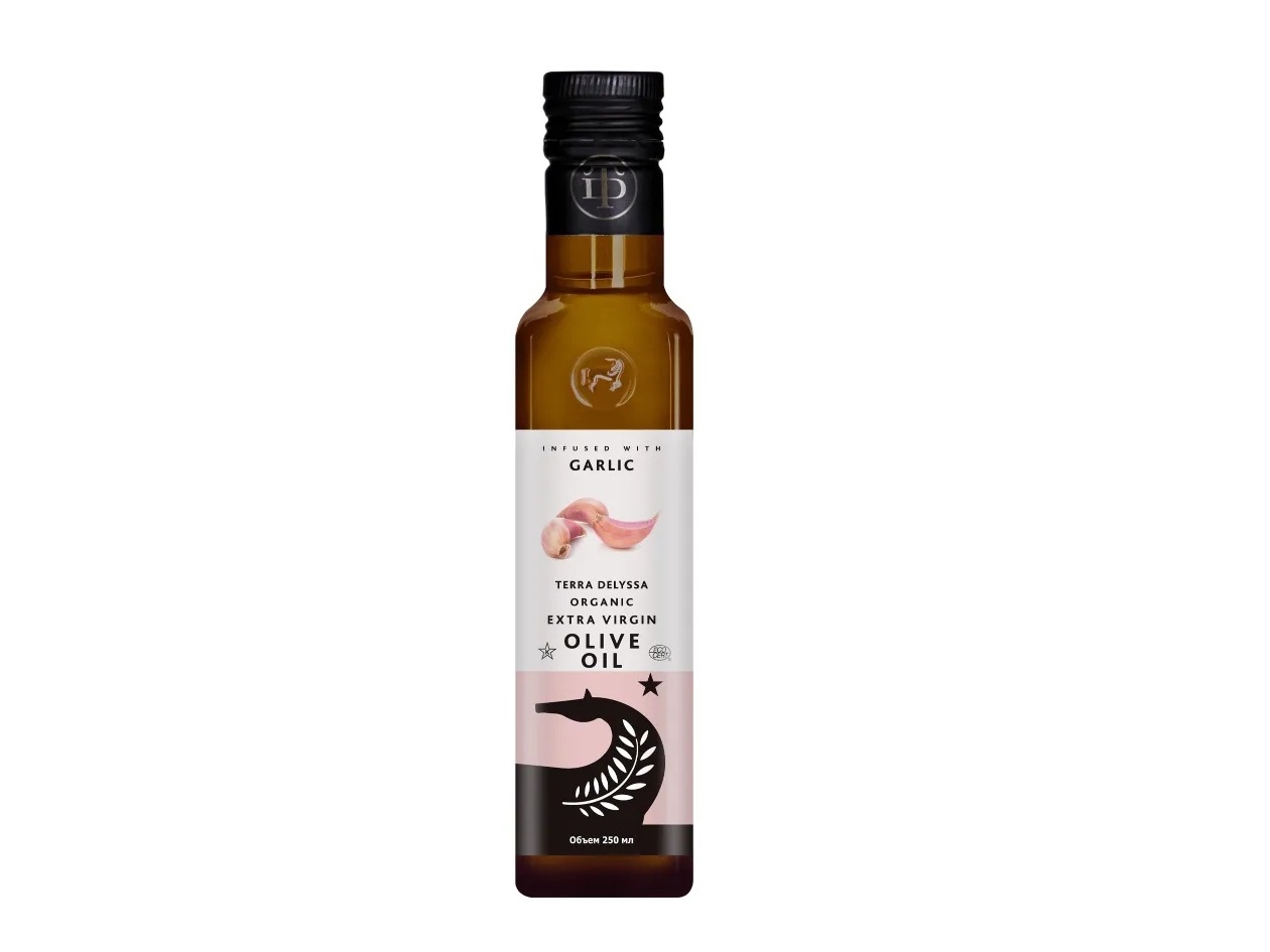 Масло оливковое Terra Delyssa Organic Extra Virgin с экстрактом чеснока