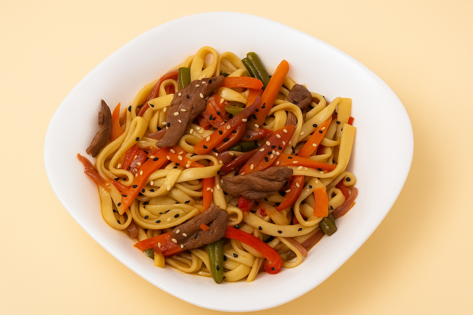 WOK с говядиной