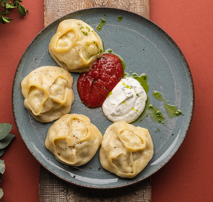 Манты с говядиной