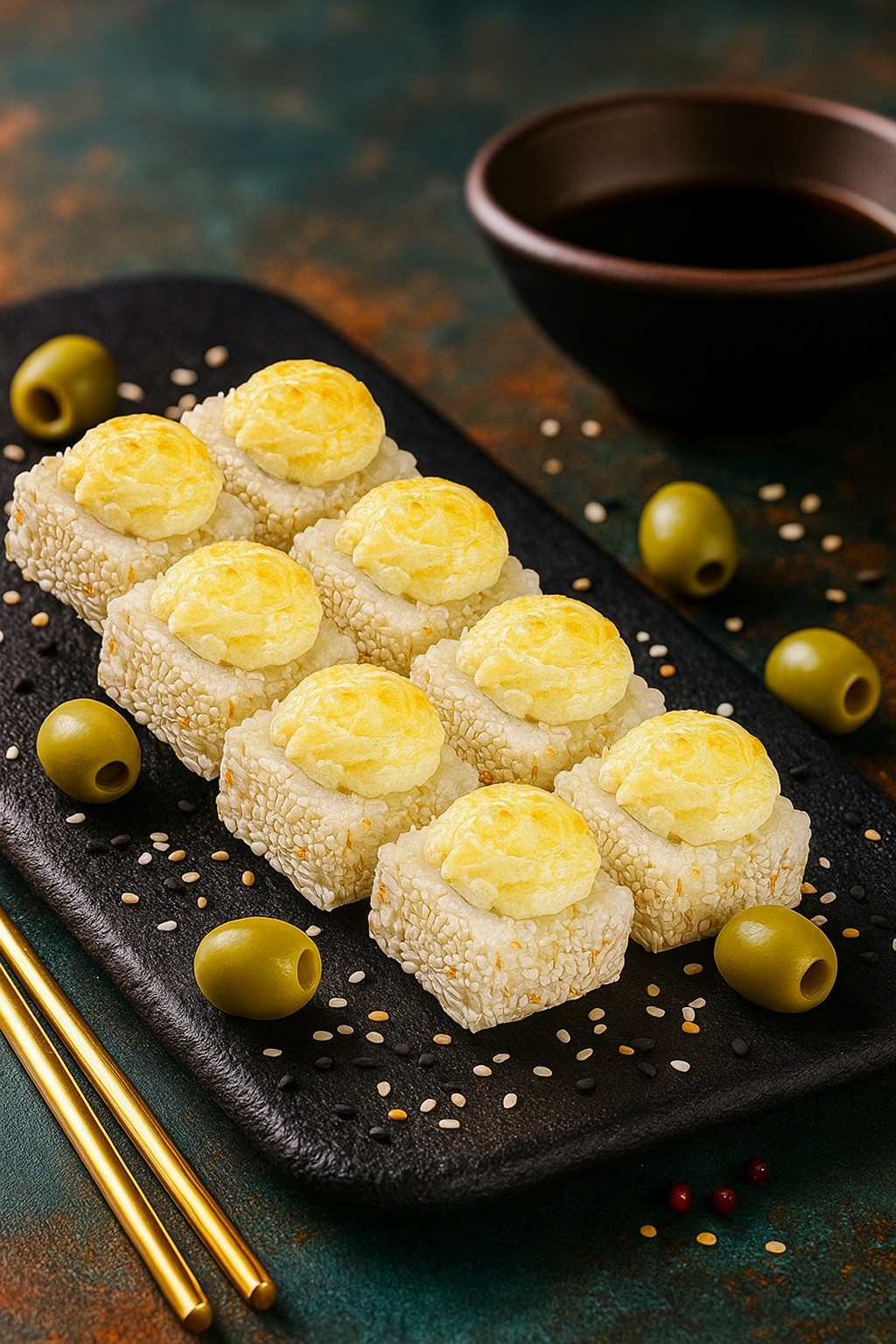 Запеченный с креветкой