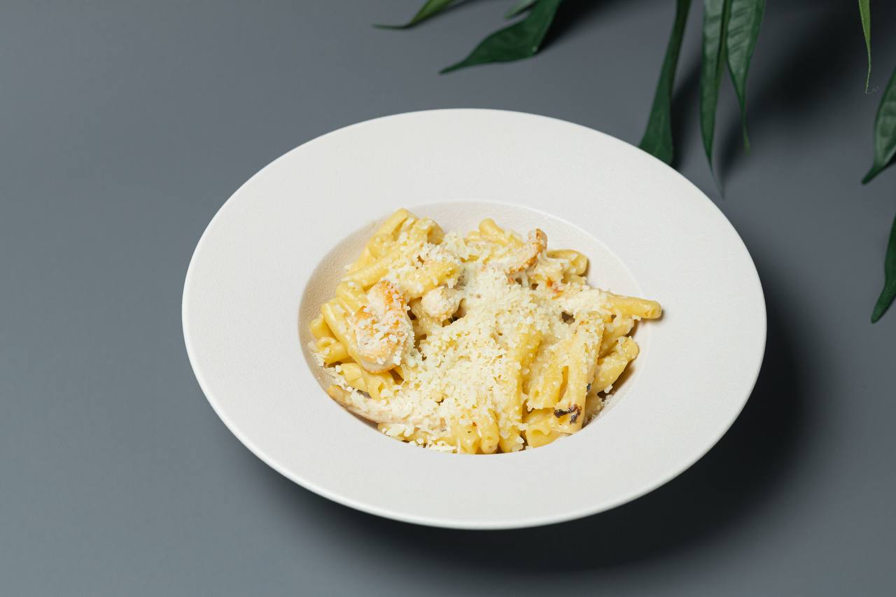 Макарошки с куриным филе
