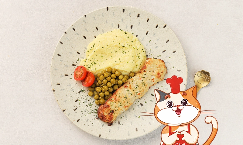 Куриный люля-кебаб с картофельным пюре