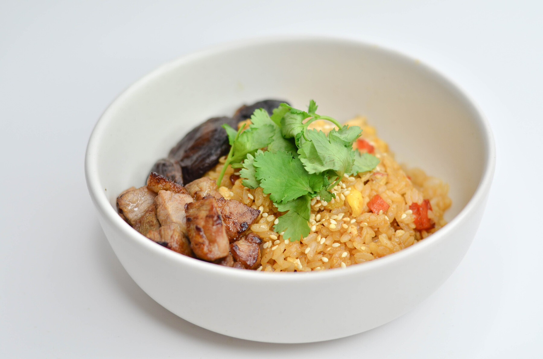 Тяхан с цыпленком и имбирем