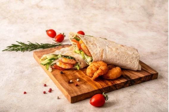 Шаурма с креветками