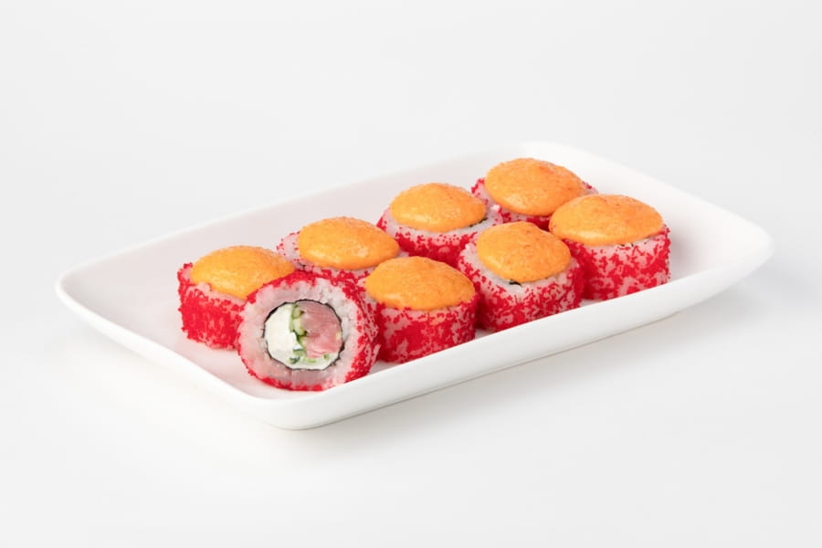 Калифорния с тунцом запеченная