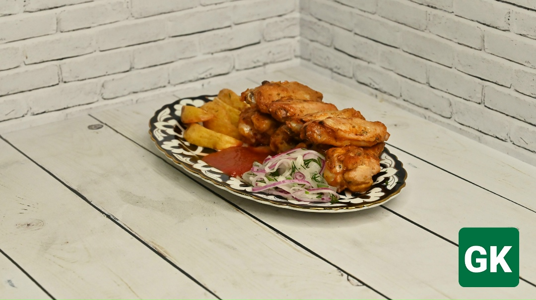 Куриные крылья на мангале